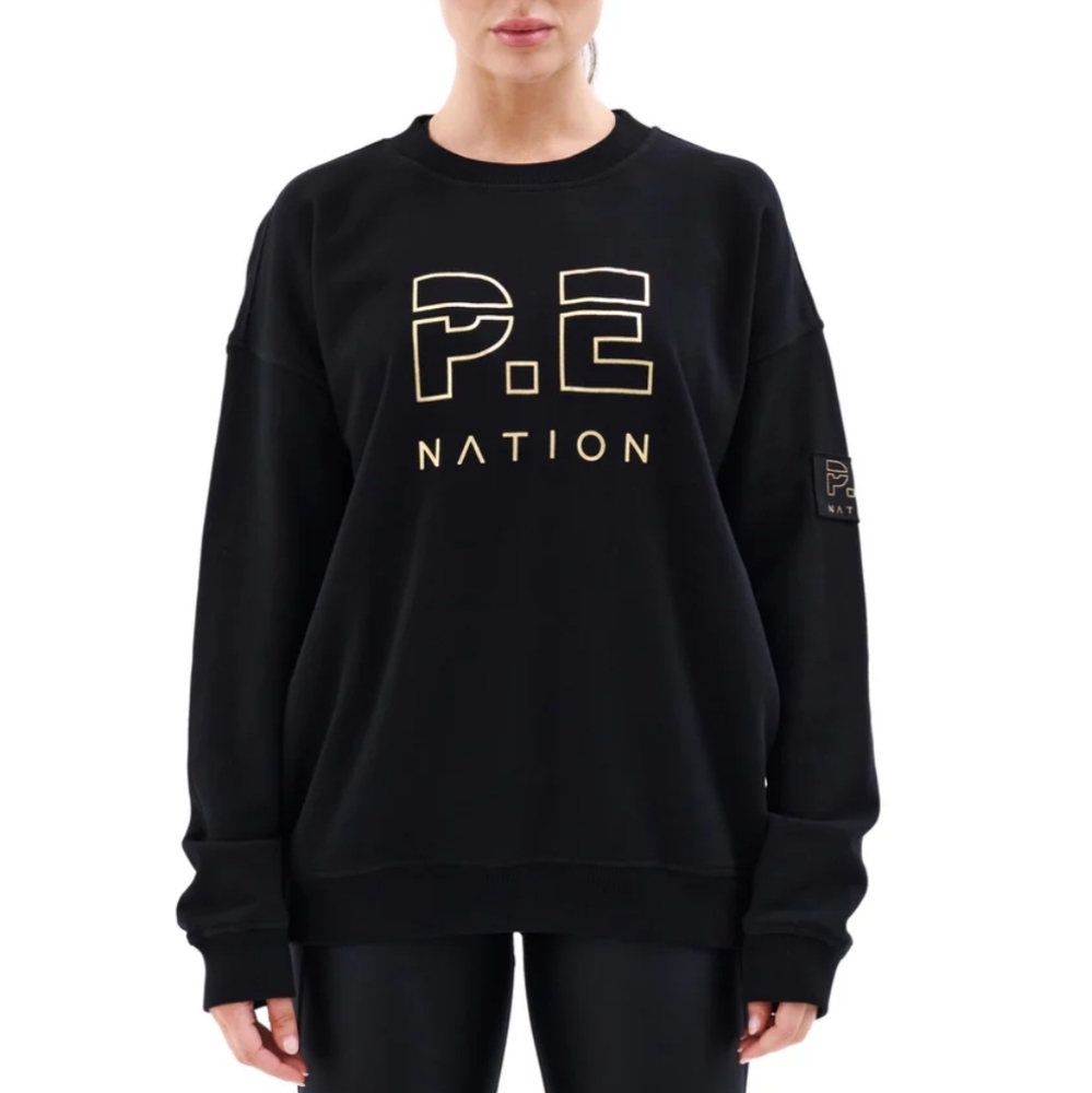 P.E Nation Heads Up Sweatshirt in Chocolate, L, VGUC
